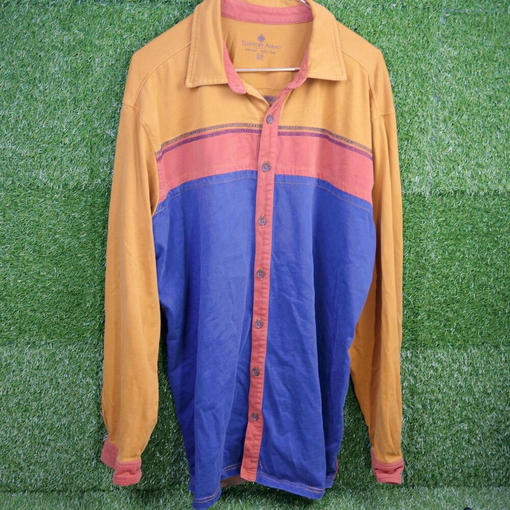 The Territory Ahead Colorblock Long Sleeve Shirt – Men's Size XLT